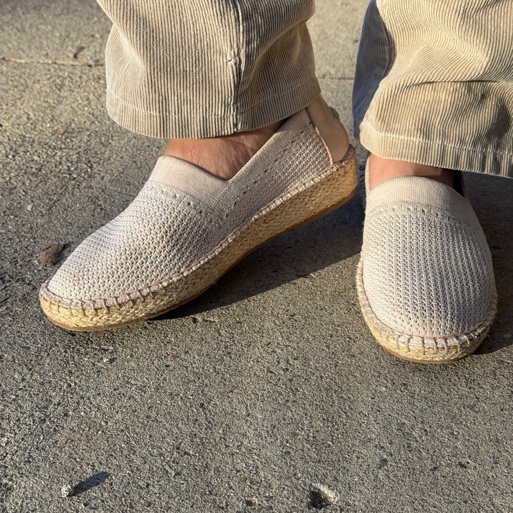 Cole Haan 8 Light Pastel Pink Espadrille Comfort Flats